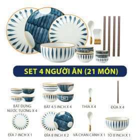 Set 4 Người Ăn (21 Món)