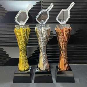 Cúp Pickleball Pha Lê Vàng Bạc Đồng SPW03