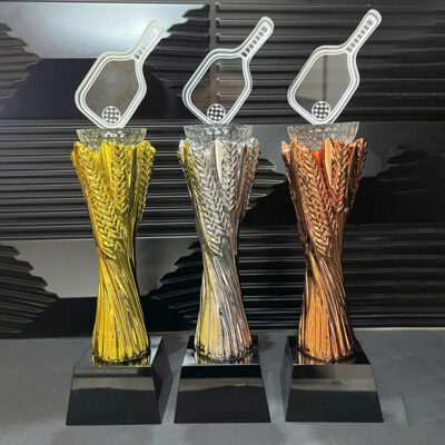 Cúp Pickleball Pha Lê Vàng Bạc Đồng SPW03